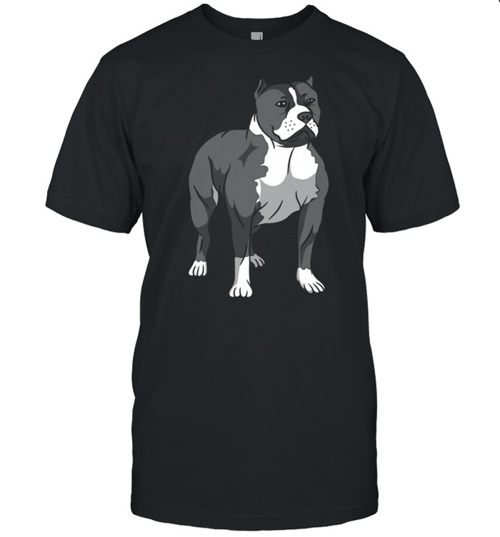 Dog Pit Bull Breed Loyal Companion Brown shirt