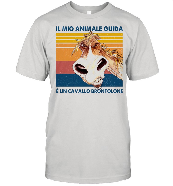 Il Mio Animale Guida E Un Cavallo Brontolone Vintage Shirt
