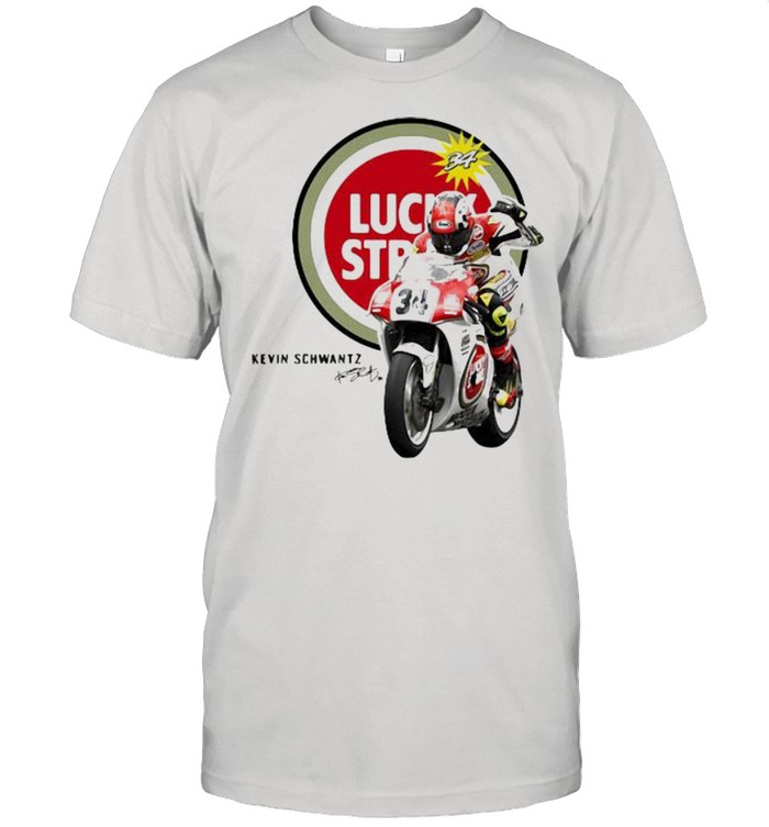 Kevin Schwantz Team Lucky Strike Signature Shirt