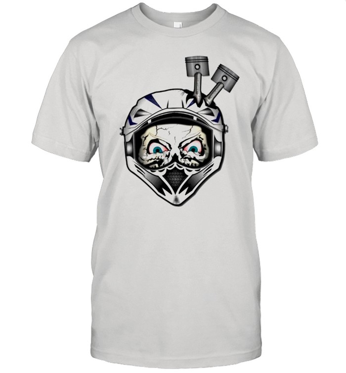 Motorcycle Helmet Skull Head shirt