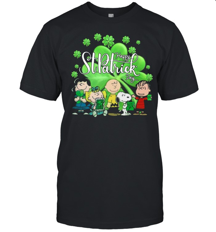 Snoopy And The Peanuts Happy St Patricks Day 2021 shirt