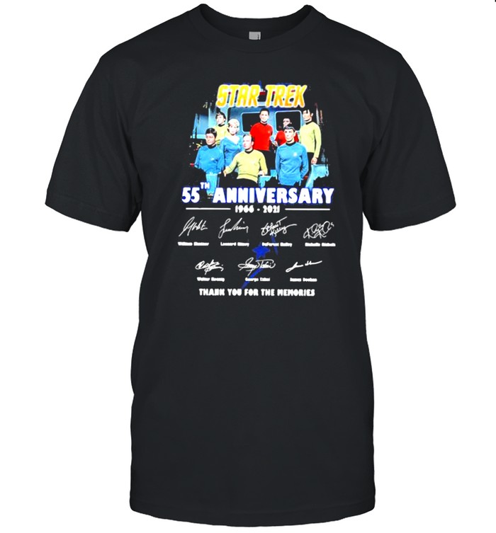 Star Trek 55th Anniversary 1966 2021 Thank You For The Memories Signature Shirt