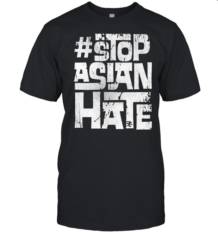 Stop asian hate dark colors shirt