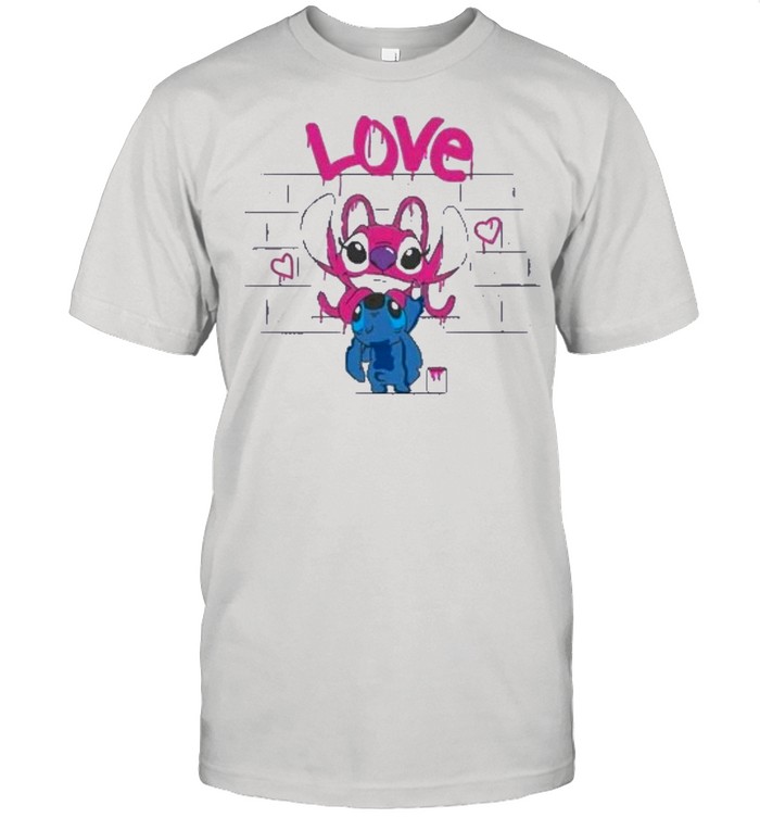 titch and pink stitch love shirt