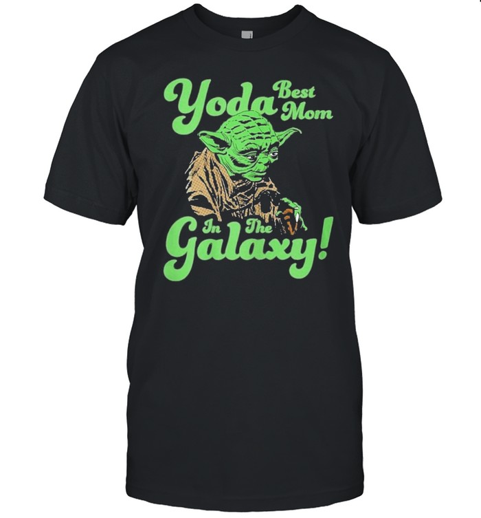 Womens star wars mothers day yoda best mom in the galaxy shirt