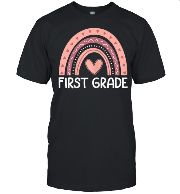 First Grade Rainbow Team Hello 1st Grade Rocks Squad Teacher shirt