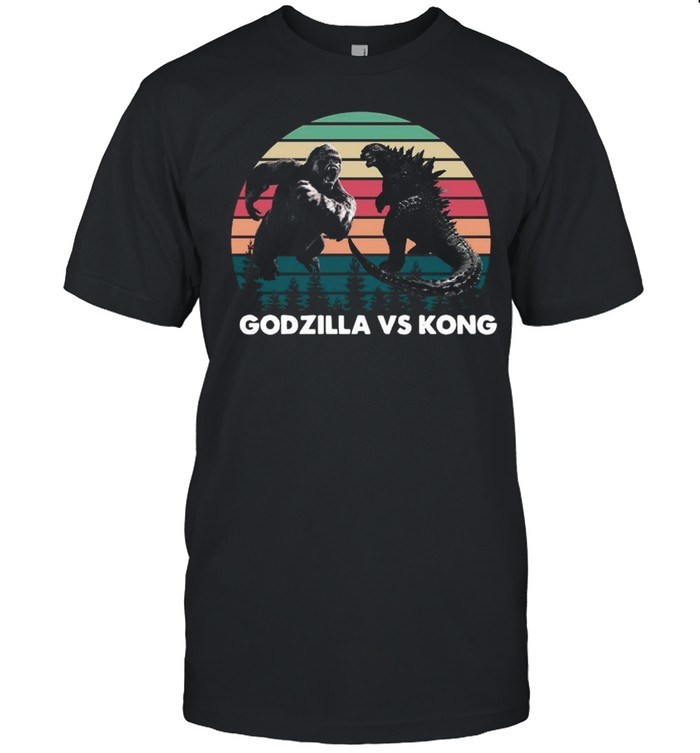 Godzilla vs Kong Shirt, Kaiju Godzilla Retro Kong Shirt Rodan Mothra Monster, Godzilla shirt