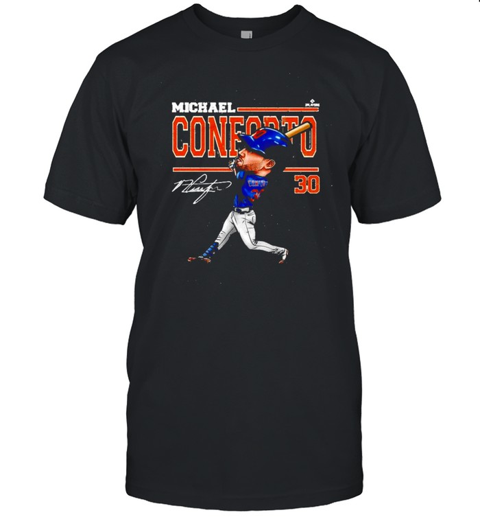 Michael Conforto Cartoon signatures shirt