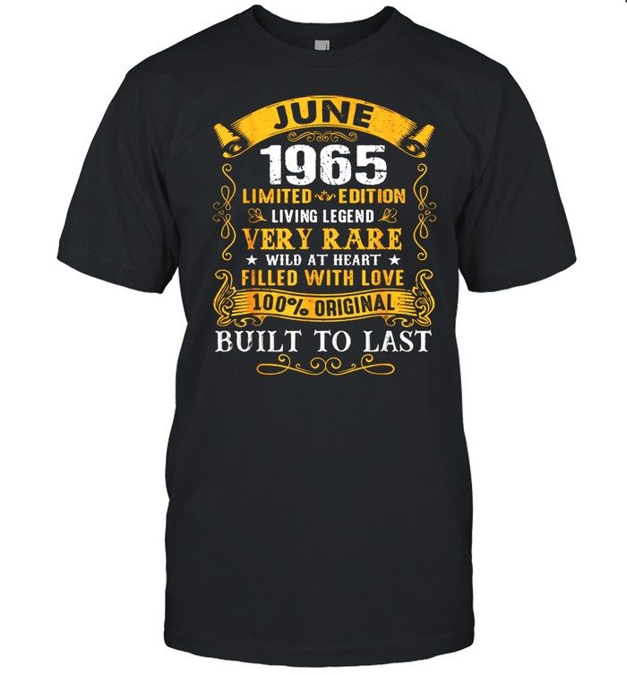 Vintage 56th Birthday June 1965 Shirt 56 Years Old shirt