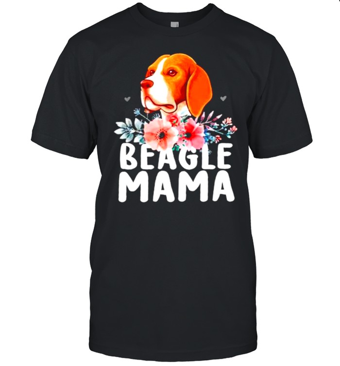 Beagle Mama flower shirt