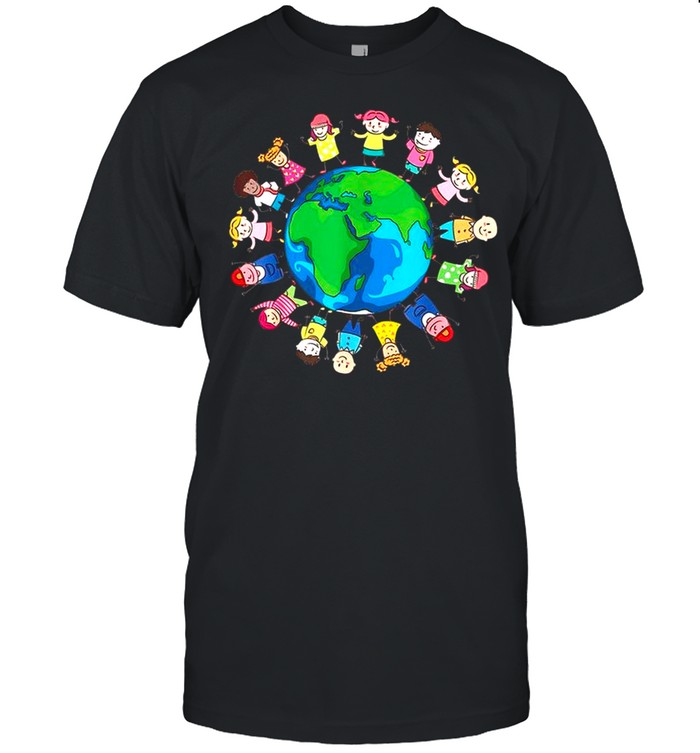 Happy Earth Day Children Around the World Tee shirt