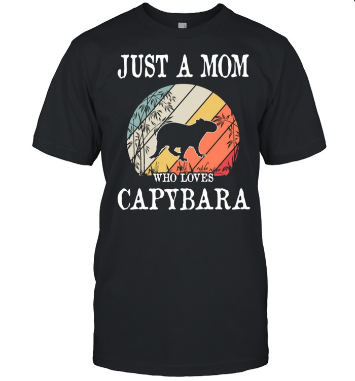Just A Mom Who Loves Capybara shirt Classic Men's T-shirt