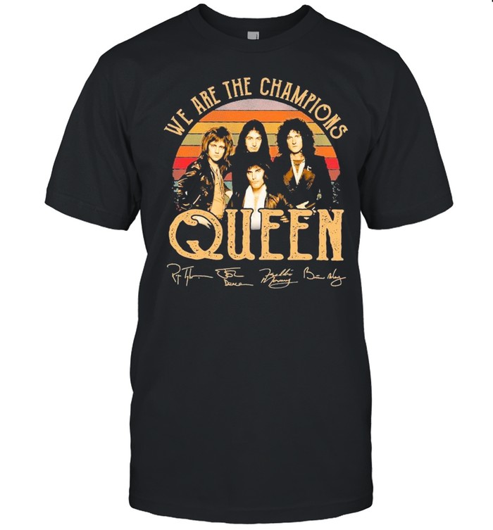 We Are Champions Queen Signatures Vintage shirt