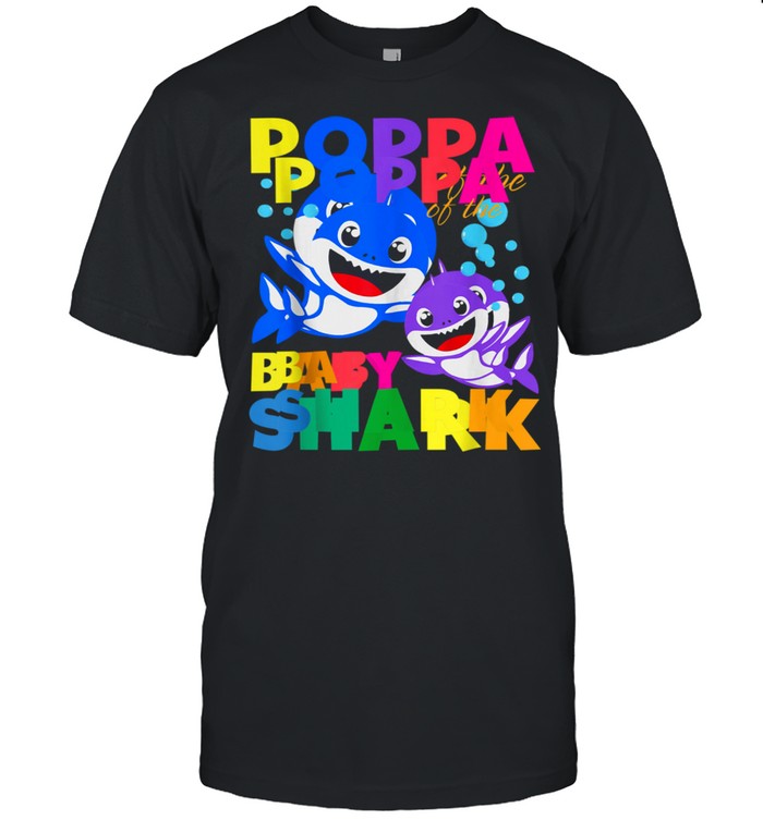 Poppa Of The Baby Shark Birthday Poppa Mother Father shirt