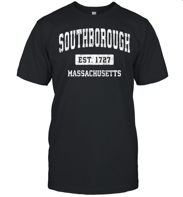 Southborough Massachusetts MA Vintage Sports Established Des shirt