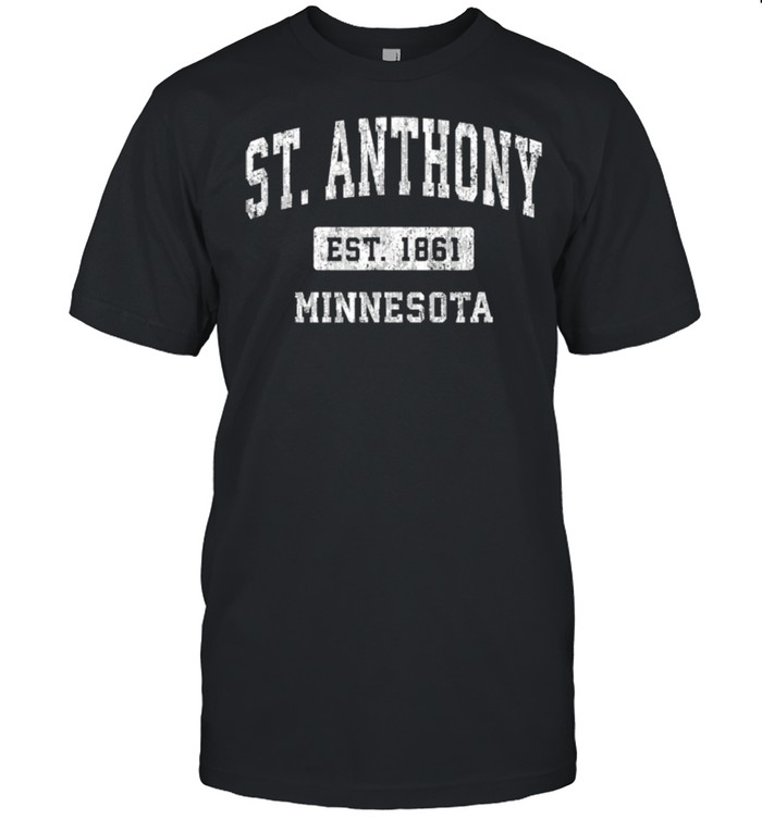 St. Anthony Minnesota MN Vintage Sports Established Design shirt
