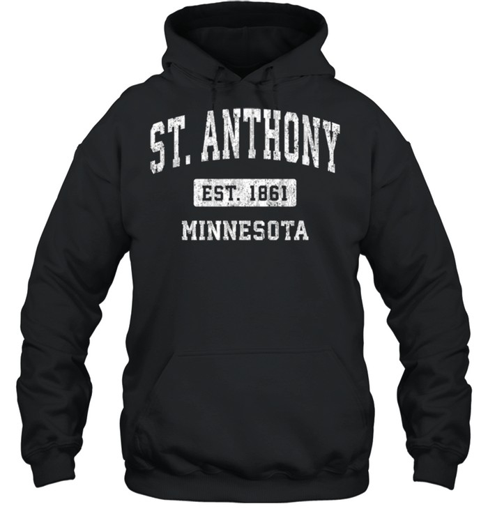 St. Anthony Minnesota MN Vintage Sports Established Design shirt Unisex Hoodie