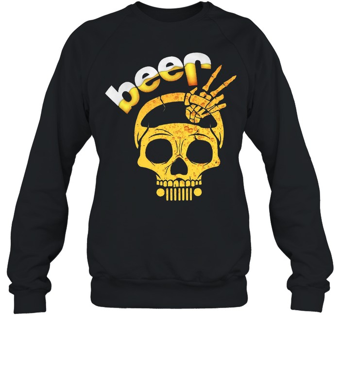 Beer Skull shirt Unisex Sweatshirt