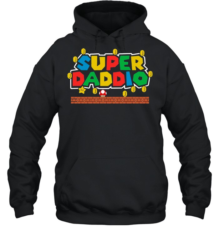 Super Mario Super Daddio Happy Father’s Day 2021 shirt Unisex Hoodie