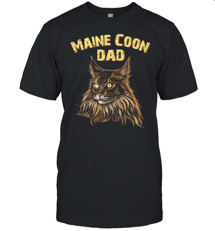 Gift Maine Coon Cat dad shirt