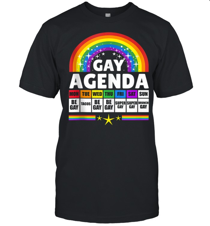 Mens Gay Agenda Gay shirt