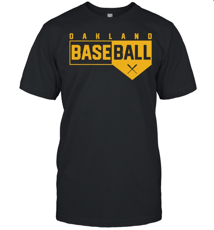 Oakland Baseball Classic Home Plate Design shirt