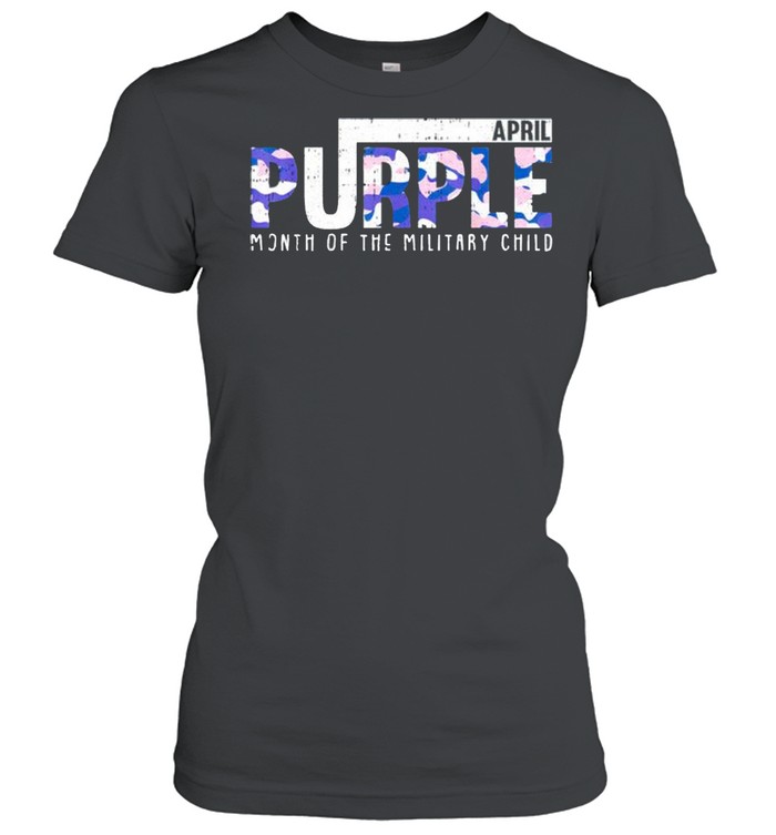 April purple month of the military child shirt Classic Women's T-shirt