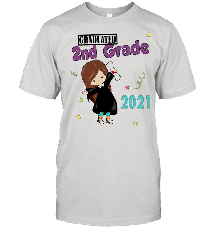 Girly Graduated 2nd Grade 2021 T-shirt
