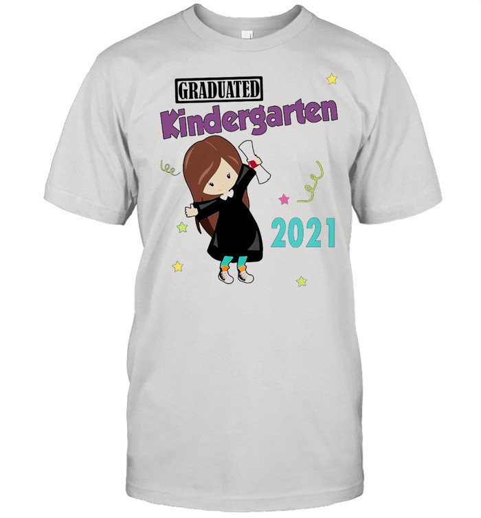 Girly Graduated Kindergarten 2021 T-shirt