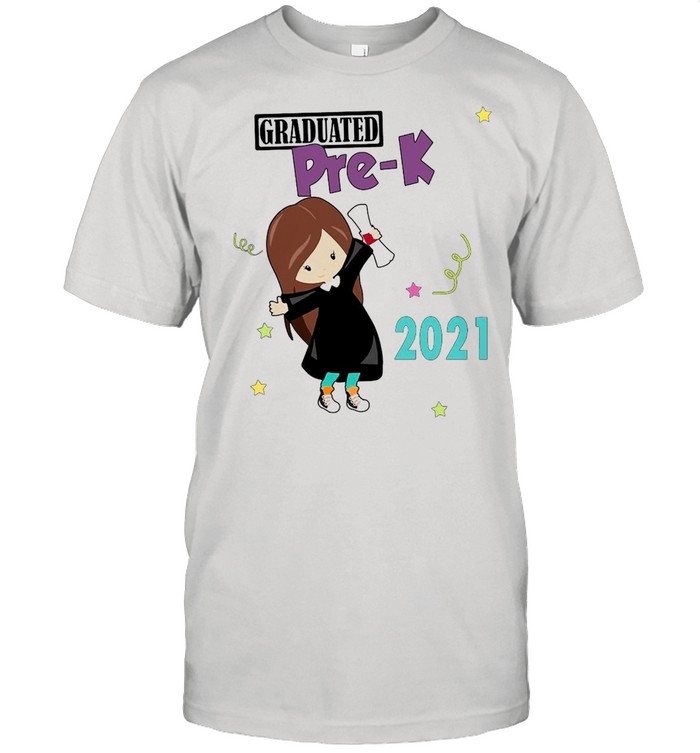 Girly Graduated Pre-K 2021 T-shirt