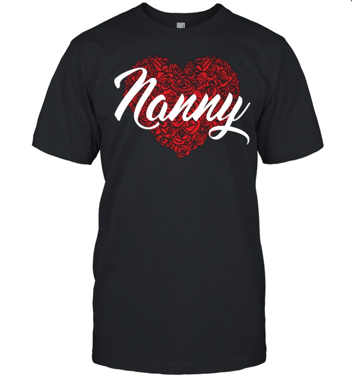 Nanny Mom Love Mommy Heart Mother’s Day Floral Pattern shirt