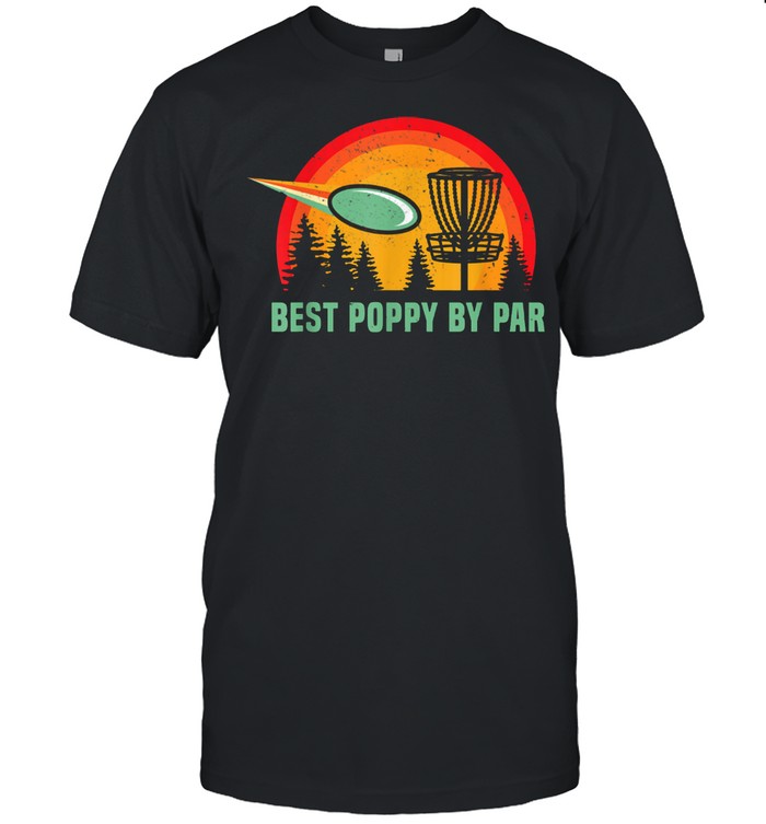 Retro Best Poppy Disc Golf Vintage Frisbees Golfer Golfing shirt