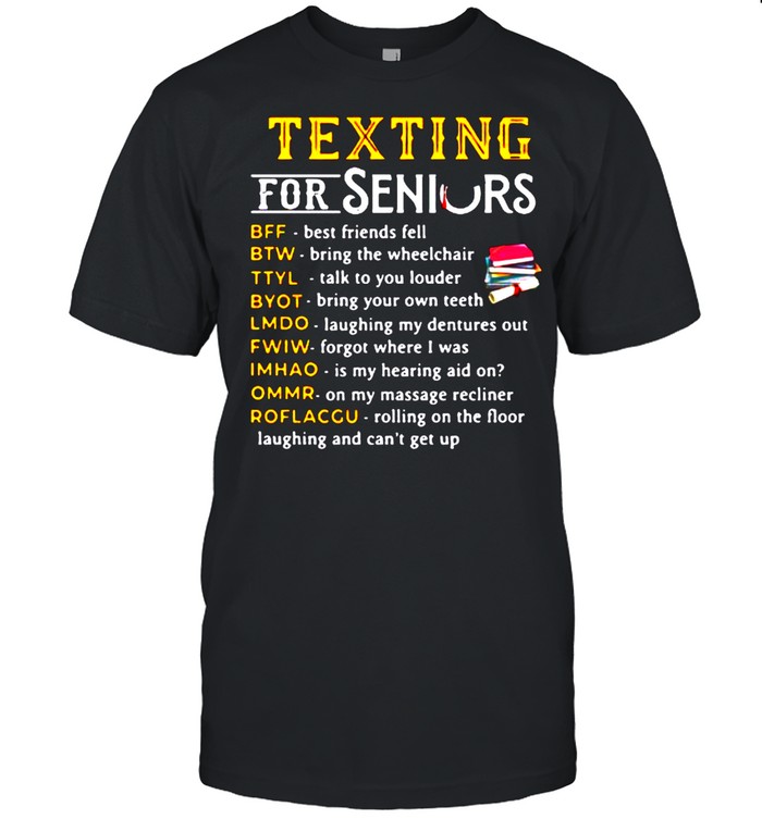 Texting for seniors bff best friends fell shirt Classic Men's T-shirt