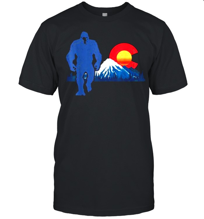 Bigfoot Sun Mountain State Flag of Colorado Shirt