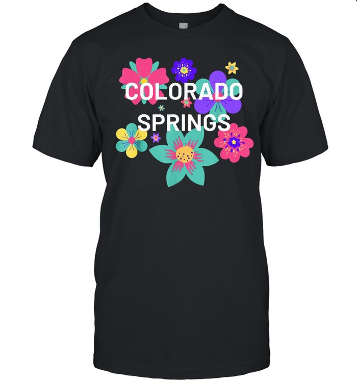 Colorado springs floral souvenir shirt