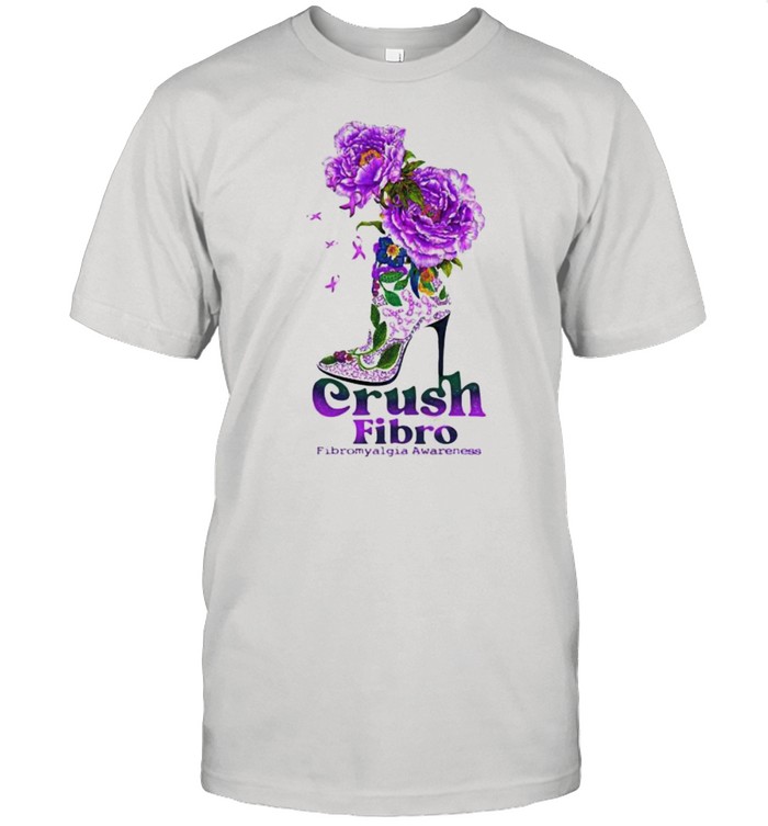 Crush Fibro Fibromyalgia Awareness Shoes Flower Shirt