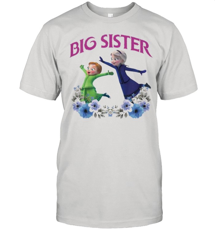 Big Sister Princess Flowers Shirt