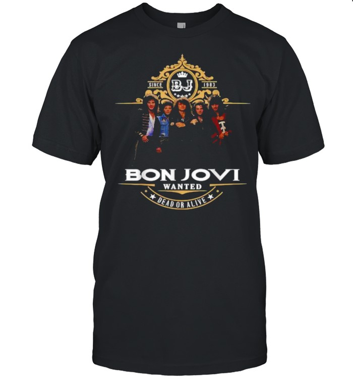 Bons Jovis Wanted Bead Or Alive 1983 Shirt