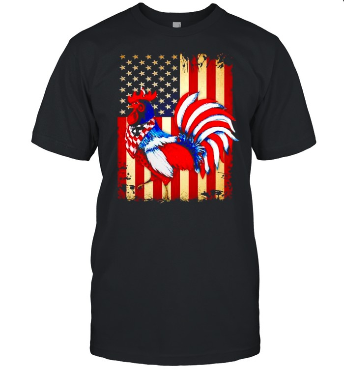 Chicken happy 4th of July Independence day shirt