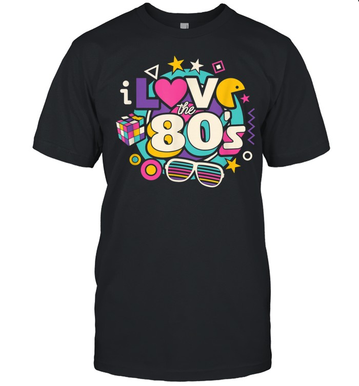 Ich liebe die 80er Jahre Vintage 1980er Retro Party shirt