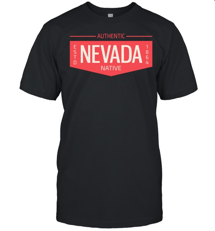Nevada Native Authentic Patch Badge Flag Logo shirt