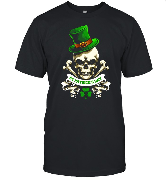 St Patty Skull Crossbones Shamrock Irish Holiday shirt