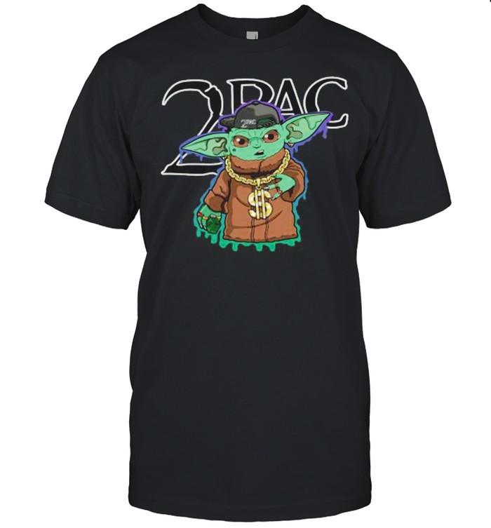 2Pac Baby Yoda rock band and Money peace 2021 shirt