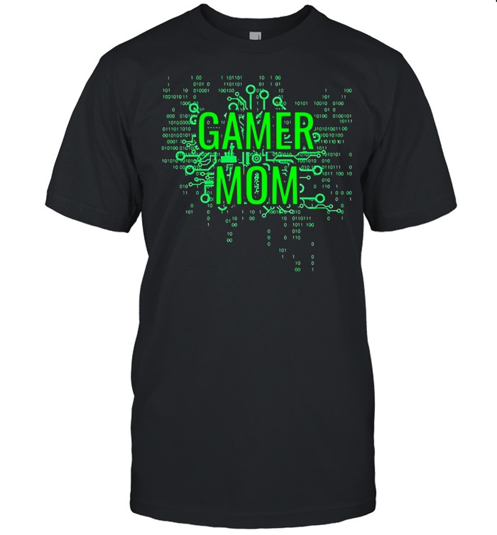 Gamer Mom Digital Green Circuit shirt
