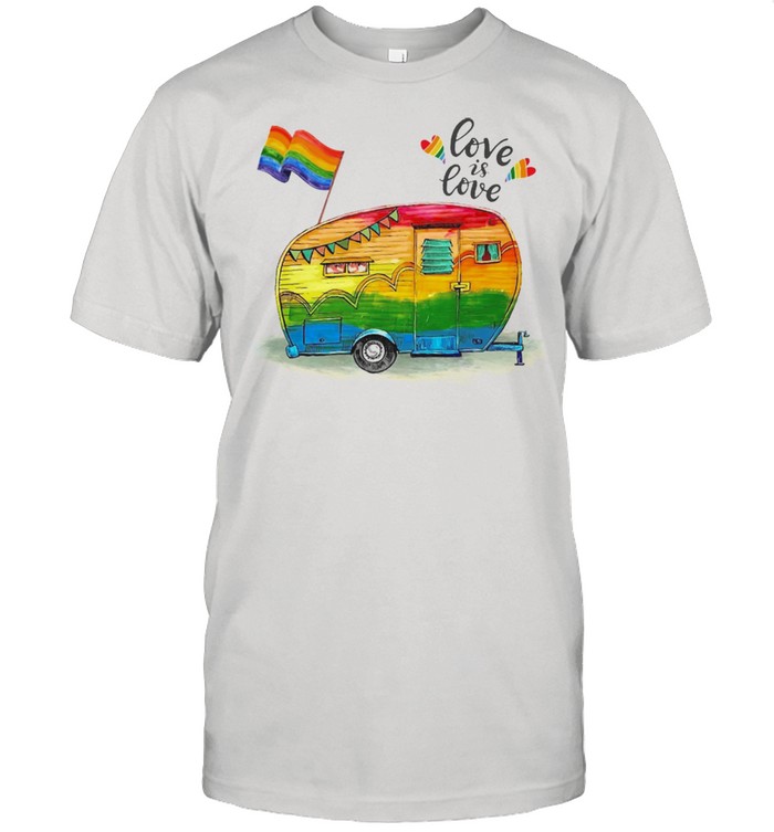 LGBT love is love Camping shirt