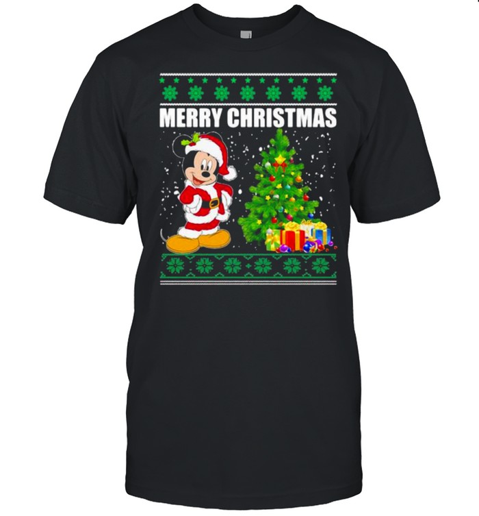 Merry Christmas Mickey Snow Shirt