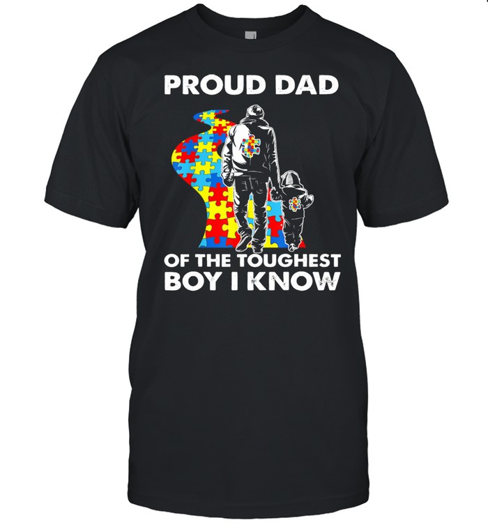 Proud dad of the toughest boy I know shirt Classic Men's T-shirt