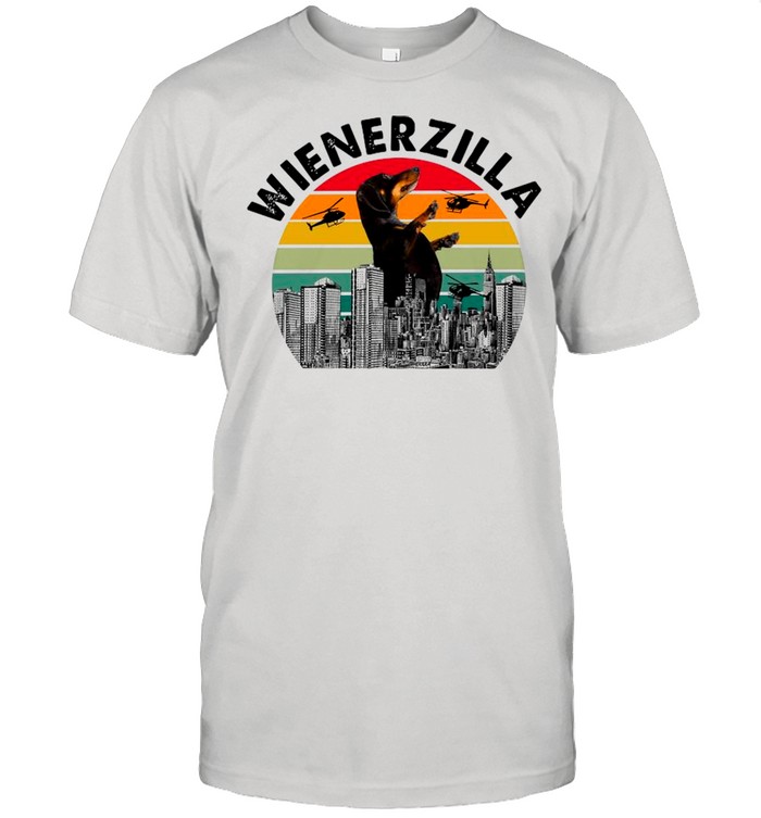 Dachshund Wiener Zilla Vintage Retro shirt