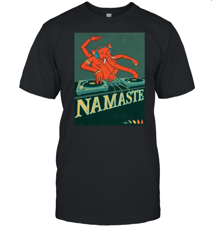 Elephant Music Ganesha Dj Namaste T-shirt