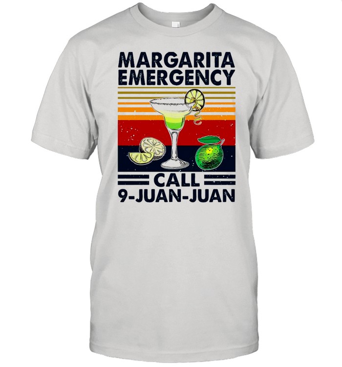 Gin Margarita Emergency Call 9 Juan Juan Vintage shirt Classic Men's T-shirt